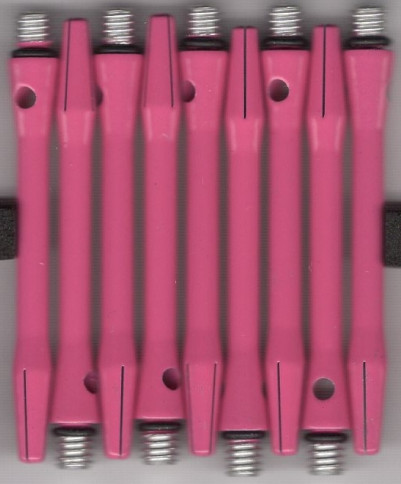 2in. SOFT PINK Coated Aluminum Dart Shafts