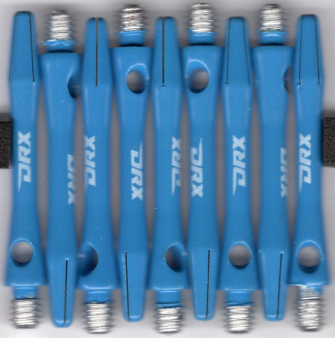 1.5in. LIGHT BLUE Coated Aluminum Dart Shafts