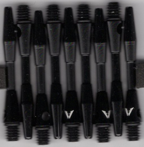 SHORT BLACK STEEL WIRE Aluminum Dart Shafts