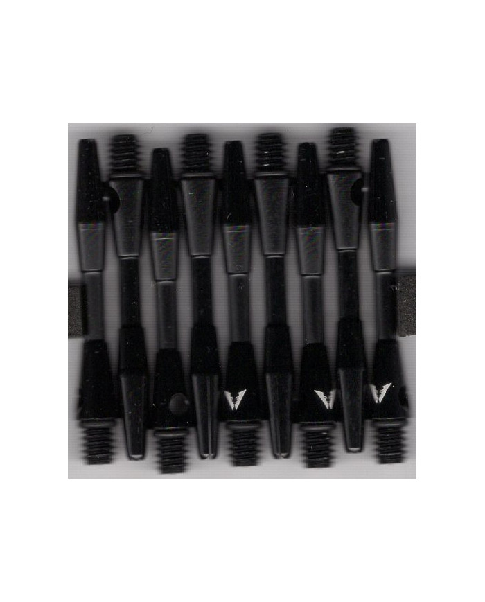 SHORT BLACK STEEL WIRE Aluminum Dart Shafts
