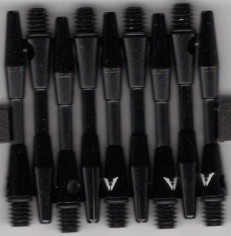SHORT BLACK STEEL WIRE Aluminum Dart Shafts