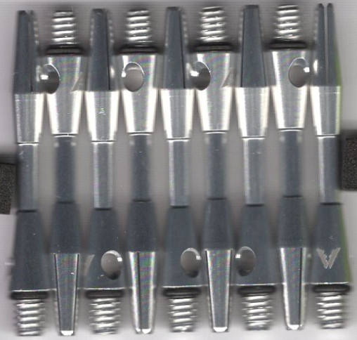 SHORT SILVER STEEL WIRE Aluminum Dart Shafts
