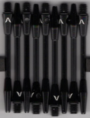 MEDIUM BLACK STEEL WIRE Aluminum Dart Shafts