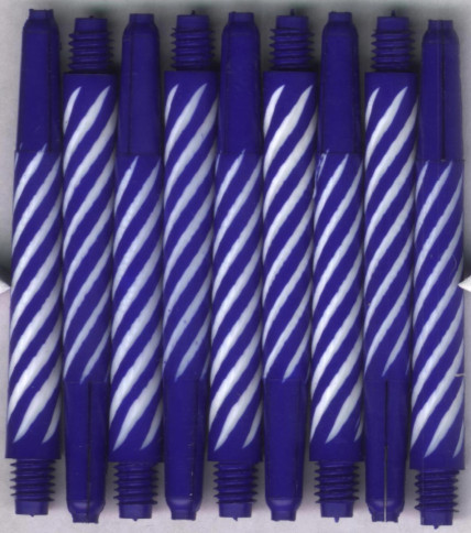 2in. Blue/White Medium Spiroline Nylon Dart Shafts 2in. Blue/White Medium Spiroline Nylon Dart Shafts
