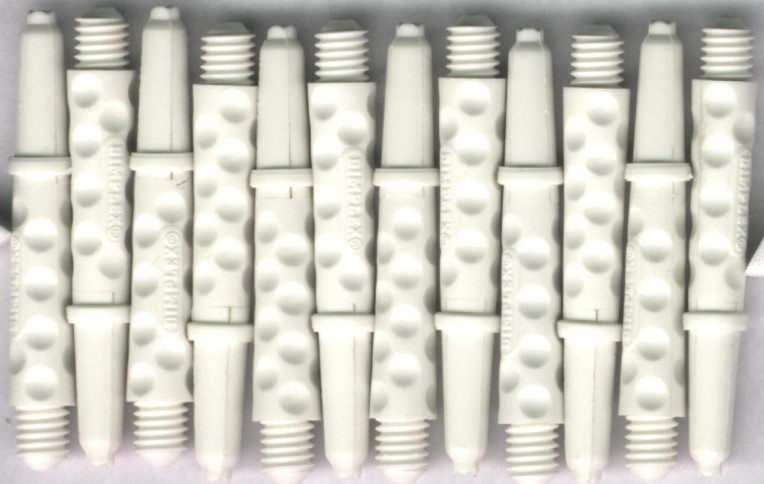 1.5in. White Short Dimplex Dart Shafts 1.5in. White Short Dimplex Dart Shafts
