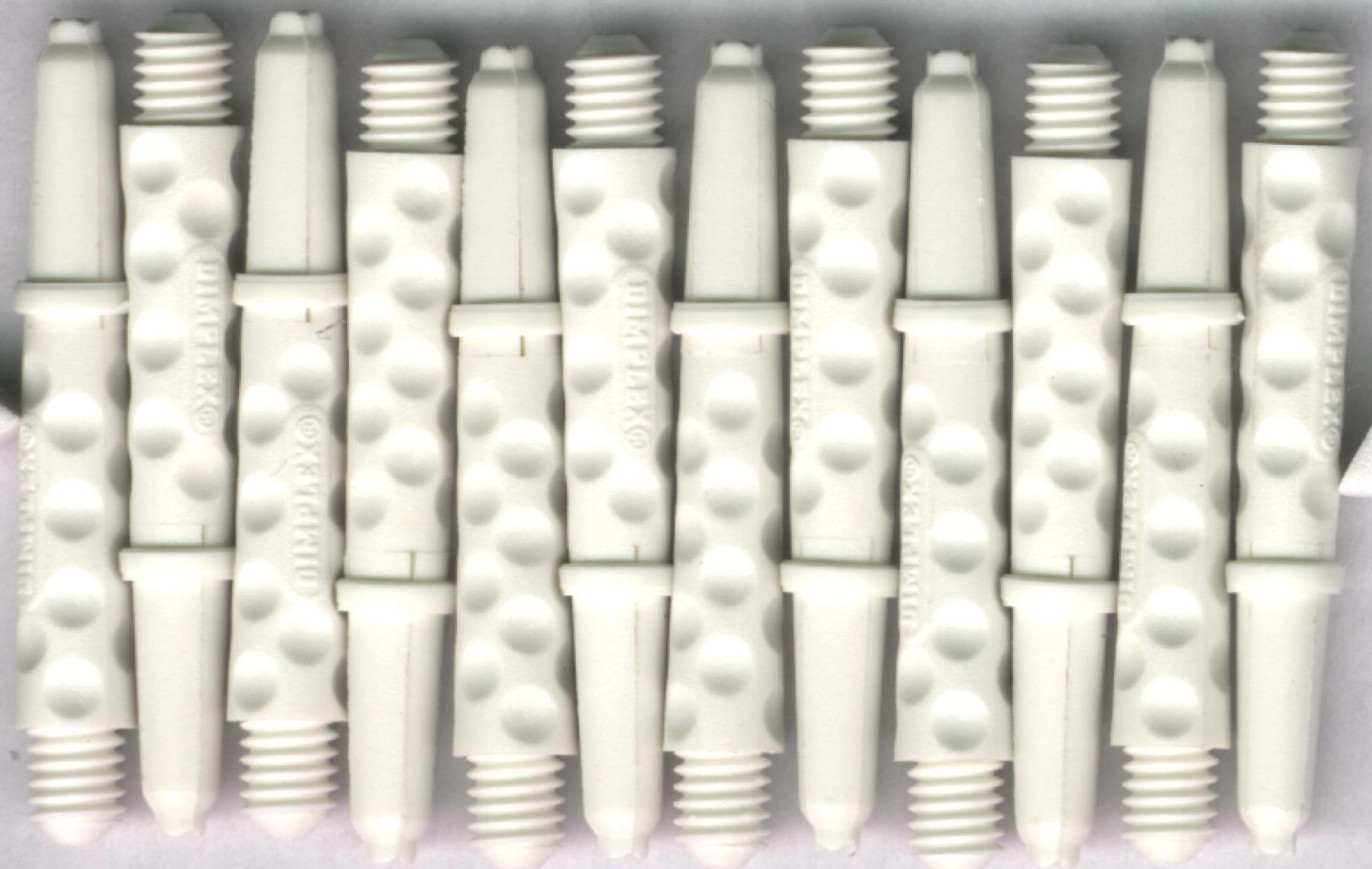 1.5in. White Short Dimplex Dart Shafts