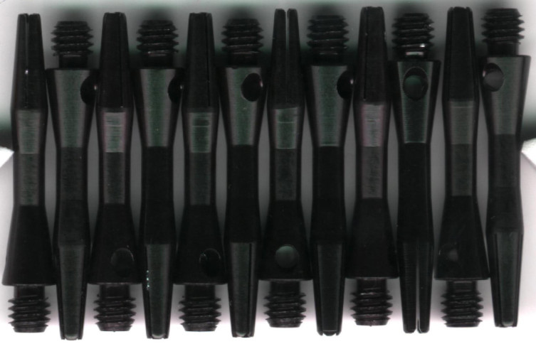 1.25in. Black Extra Short Aluminum Dart Shafts 1.25in. Black Extra Short Aluminum Dart Shafts