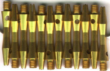 1.25in. Gold Extra Short Aluminum Dart Shafts 1.25in. Gold Extra Short Aluminum Dart Shafts