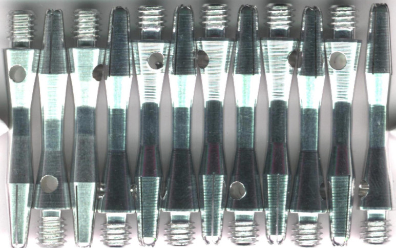 1.25in. Silver Extra Short Aluminum Dart Shafts 1.25in. Silver Extra Short Aluminum Dart Shafts