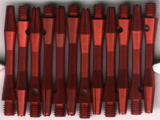 1.5in. Red Short Aluminum Dart Shafts 1.5in. Red Short Aluminum Dart Shafts