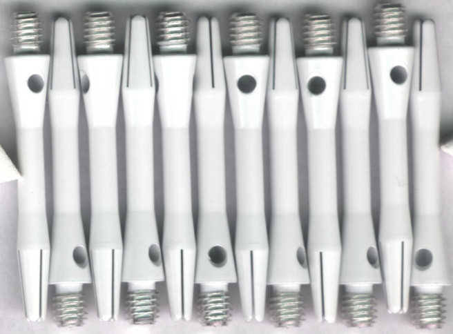 1.5in. White Keramic Short Aluminum Dart Shafts 1.5in. White Keramic Short Aluminum Dart Shafts