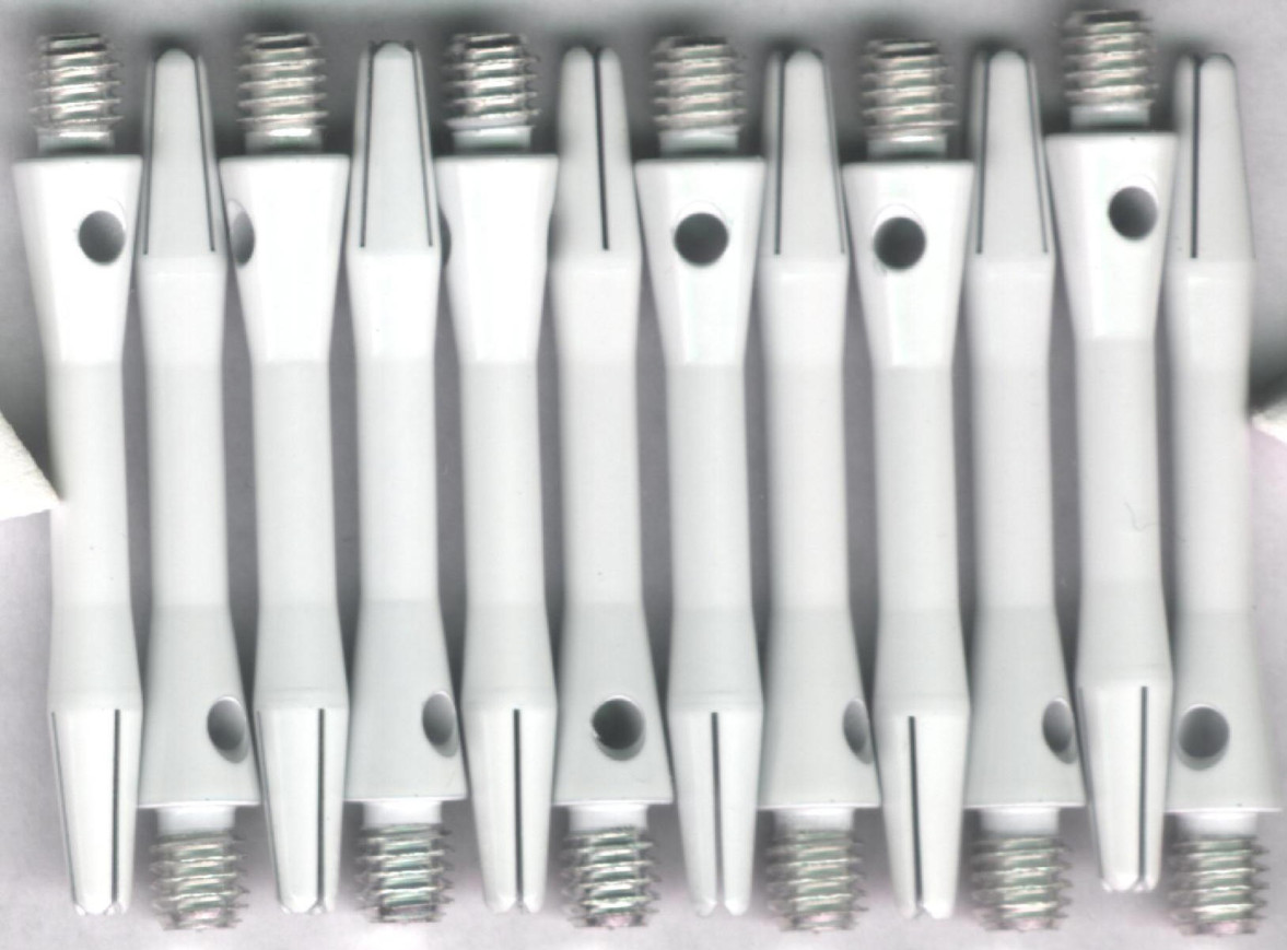 1.5in. White Keramic Short Aluminum Dart Shafts 1.5in. White Keramic Short Aluminum Dart Shafts