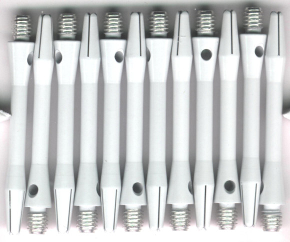 1.75in. White Kermaic In-between Aluminum Dart Shafts 1.75in. White Kermaic In-between Aluminum Dart Shafts