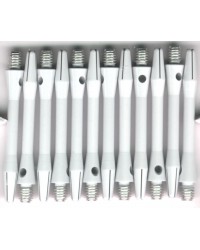 1 set of 3 1.75in 2ba OHIO STATE GREY V-GLO Aluminum Dart Shafts 