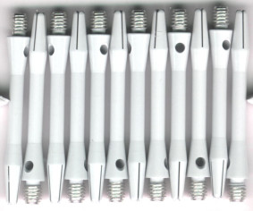 1.75in. White Kermaic In-between Aluminum Dart Shafts