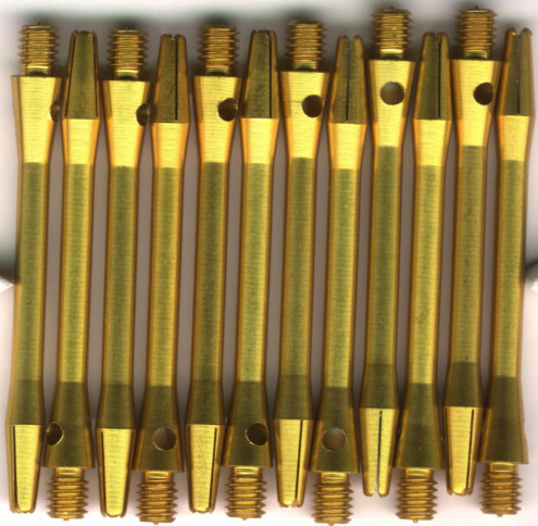 2in. Gold Medium Aluminum Dart Shafts 2in. Gold Medium Aluminum Dart Shafts