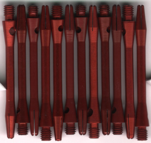 2in. Red Medium Aluminum Dart Shafts 2in. Red Medium Aluminum Dart Shafts