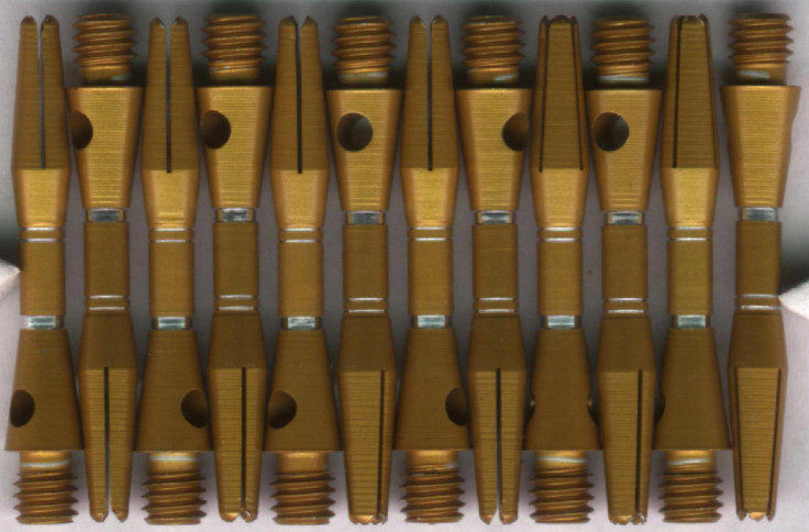 1.25in. Gold AR Extra Short Aluminum Dart Shafts