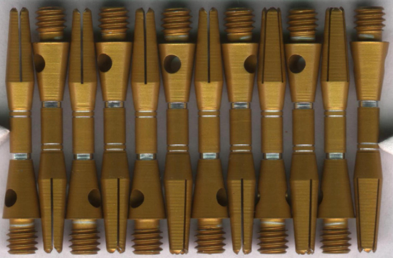 1.25in. Gold AR Extra Short Aluminum Dart Shafts 1.25in. Gold AR Extra Short Aluminum Dart Shafts