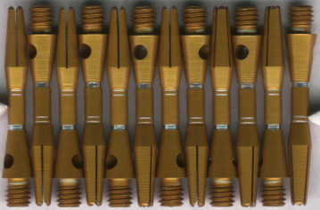 1.25in. Gold AR Extra Short Aluminum Dart Shafts 1.25in. Gold AR Extra Short Aluminum Dart Shafts