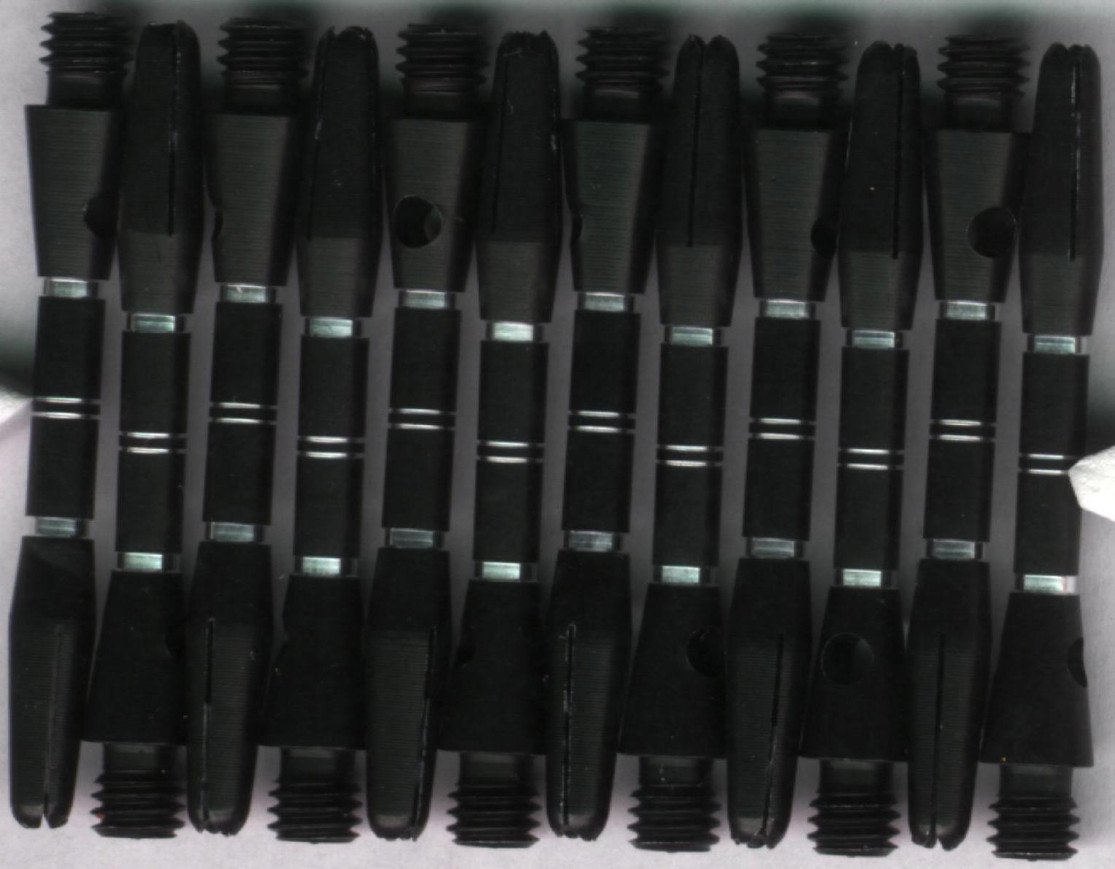 1.5in. Black/Silver Short Aluminum Dart Shafts 1.5in. Black/Silver Short Aluminum Dart Shafts