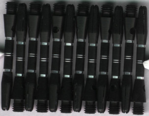 1.5in. Black/Silver Short Aluminum Dart Shafts 1.5in. Black/Silver Short Aluminum Dart Shafts