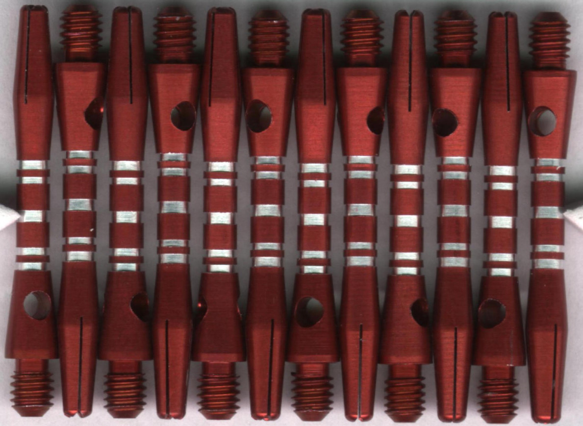 1.5in. Red AR Short Aluminum Dart Shafts