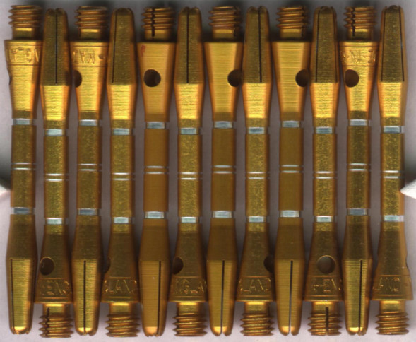 1.75in. Gold AR In-between Aluminum Dart Shafts