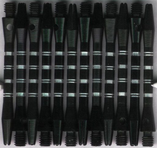 2in. Black AR Medium Aluminum Dart Shafts