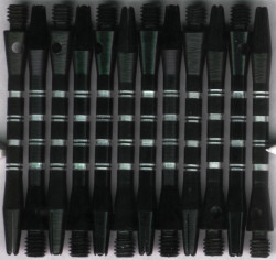 2in. Black AR Medium Aluminum Dart Shafts