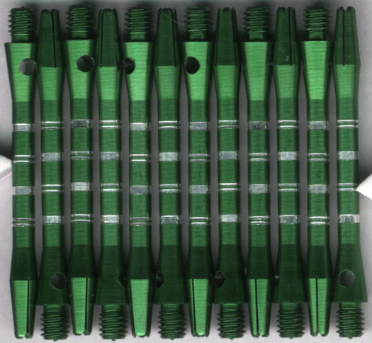 2in. Green AR Medium Aluminum Dart Shafts