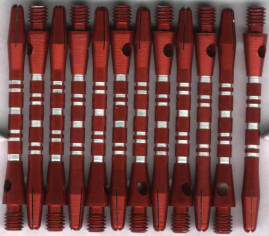 2in. Red AR Medium Aluminum Dart Shafts