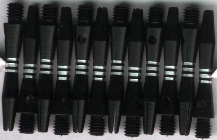 1.25in. Black AR-5 Extra Short Aluminum Dart Shafts
