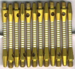 2in. Gold AR-5 Medium Aluminum Dart Shafts