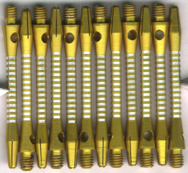 2in. Gold AR-5 Medium Aluminum Dart Shafts
