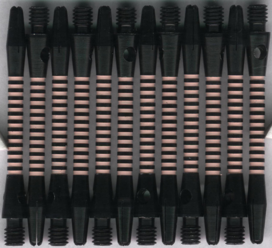 2in. Black/Pink Medium Aluminum Dart Shafts