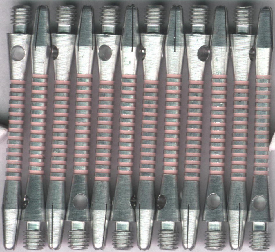 2in. Silver/Pink Medium Aluminum Dart Shafts 2in. Silver/Pink Medium Aluminum Dart Shafts