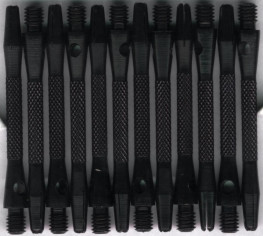 2in. Black Knurled Medium Aluminum Dart Shafts