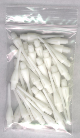 33ct. White Dimpled Soft Tip Points 33ct. White Dimpled Soft Tip Points