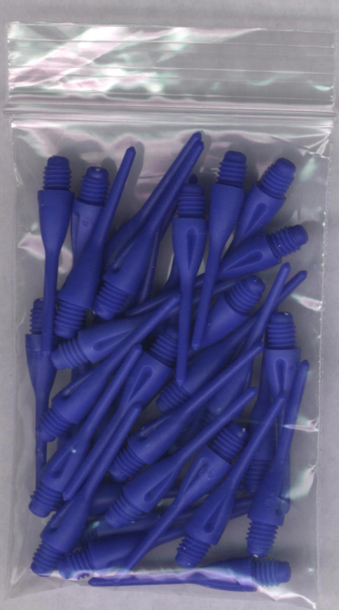 33ct. Blue Dimpled Soft Tip Points