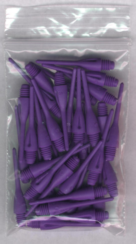 33ct. Purple Dimpled Soft Tip Points 33ct. Purple Dimpled Soft Tip Points