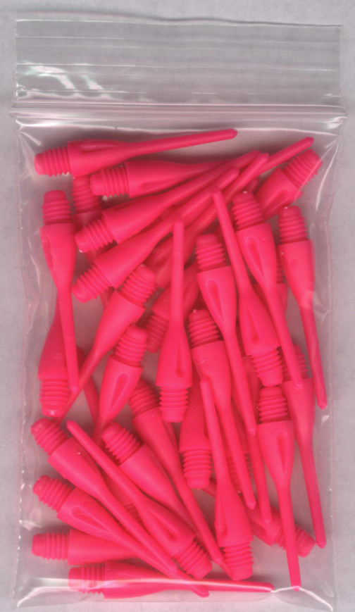 33ct. Neon Pink Dimpled Soft Tip Points