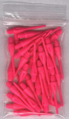 33ct. Neon Pink Dimpled Soft Tip Points